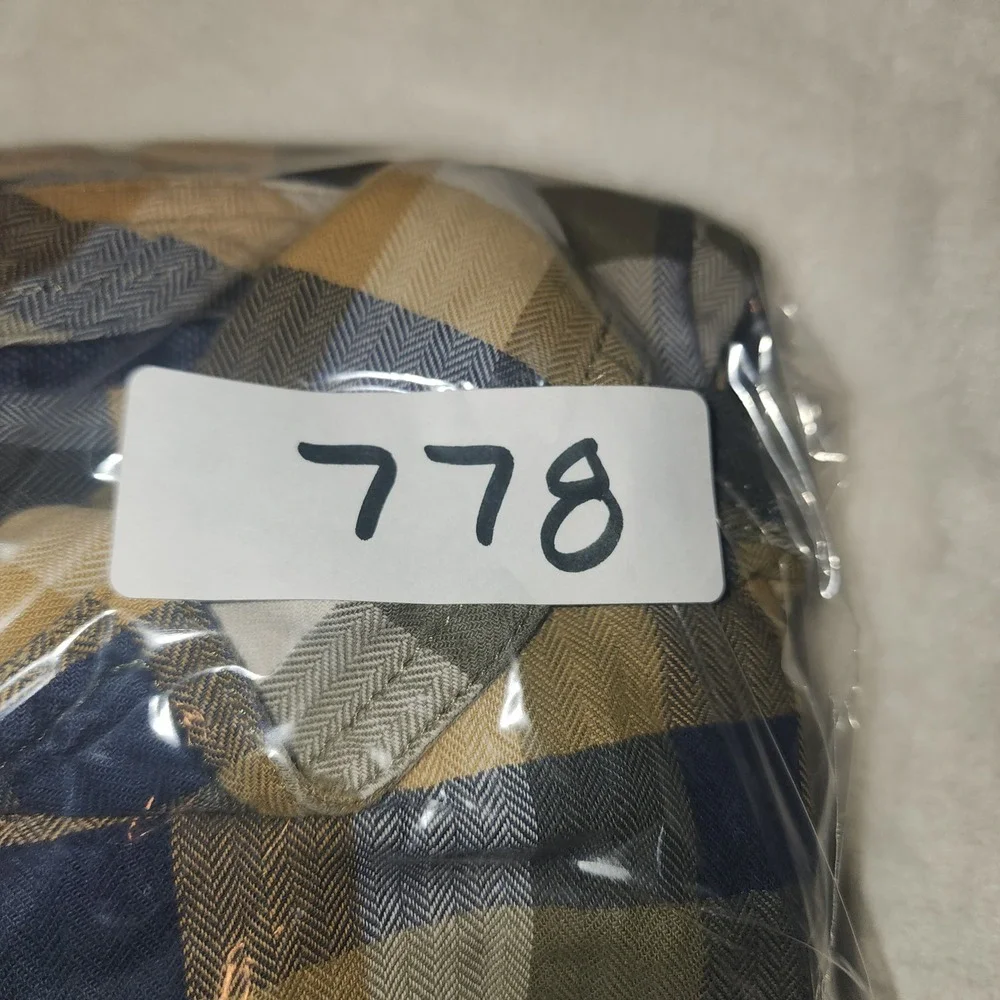 The North Face Mens Plaid Flannel Shirt Large Yellow‎ Blue Long Sleeve